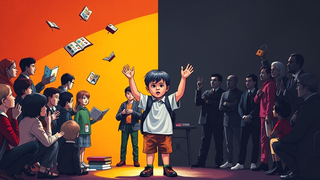 조기 영어 교육 규제 논란: 찬반 의견, 효과, 해외 사례 총정리 2 조기 영어 교육 논란 배경 (illustration 스타일)