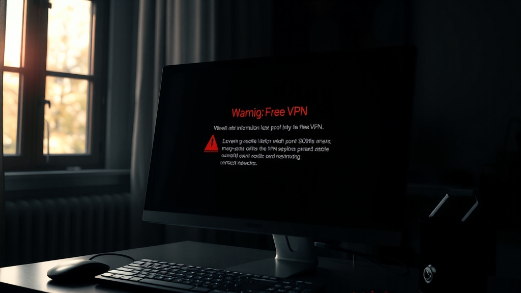 무료 VPN 위험에서 안전까지: 사용 전 꼭 알아야 할 모든 것 2 무료 VPN, 왜 위험할까? (realistic 스타일)